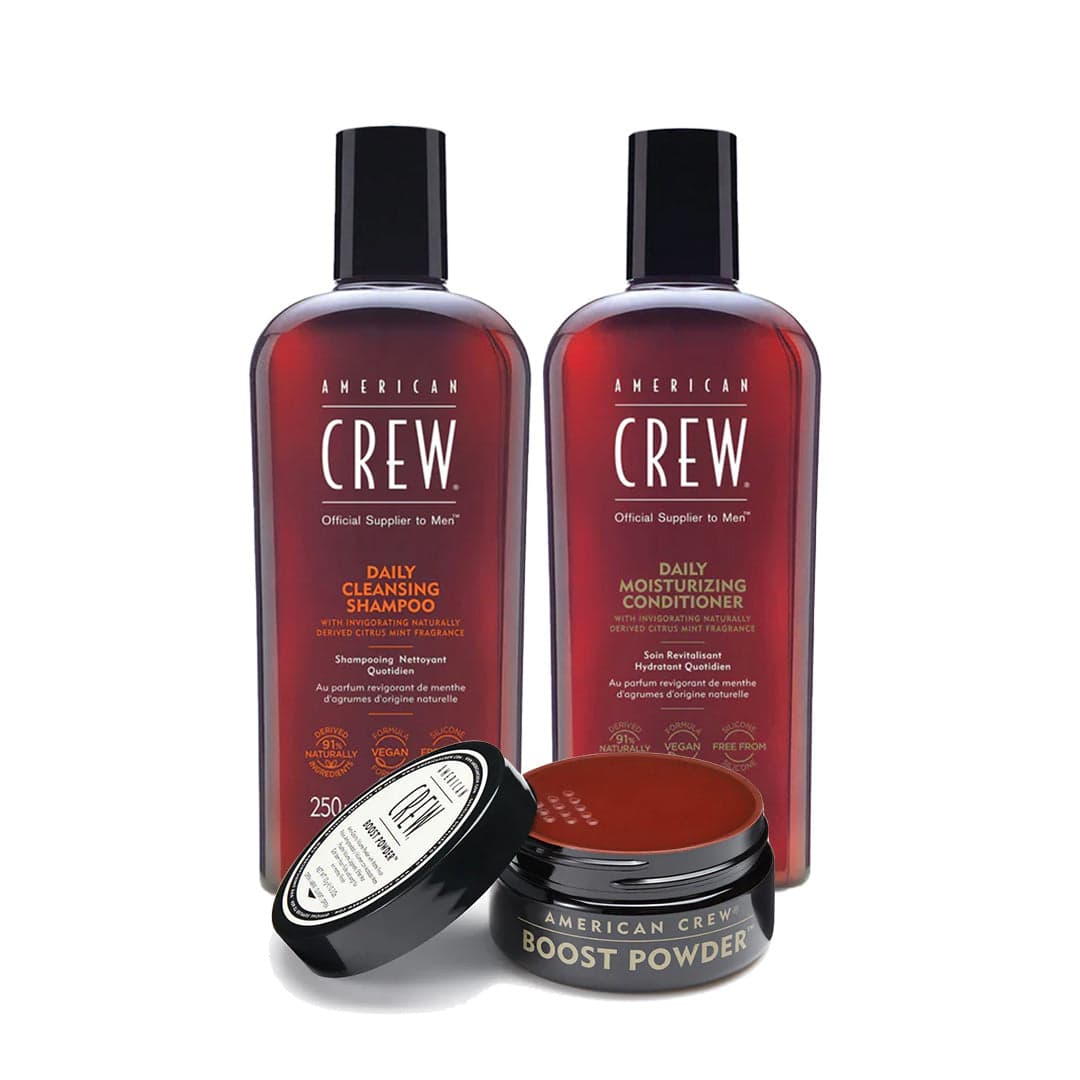 American Crew Boost Powder Hair & Styling Bundle