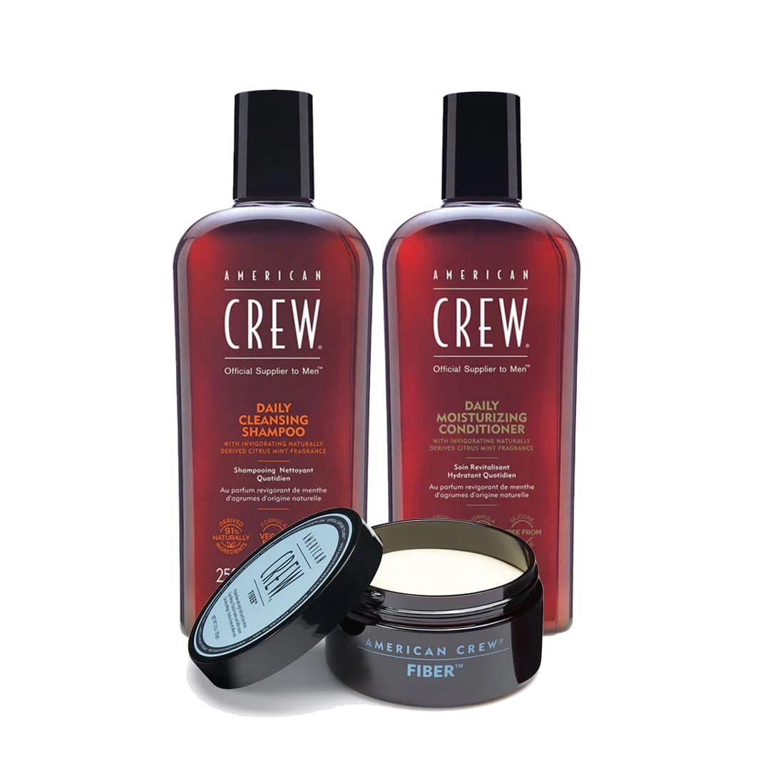 American Crew Fiber Hair & Styling Bundle