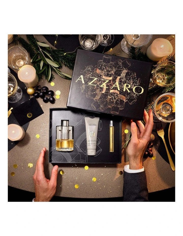 Azzaro Wanted EDT 100ml 3 Piece Gift Set