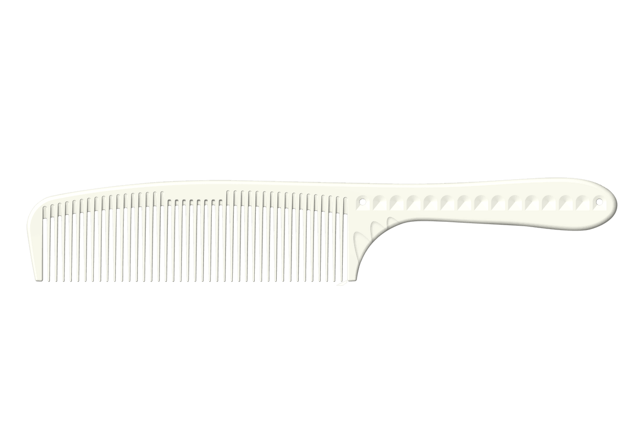 JRL Barbering Comb 7.6" - White