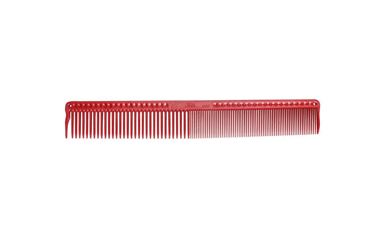 JRL Fine Cutting Comb 7.4" - Red