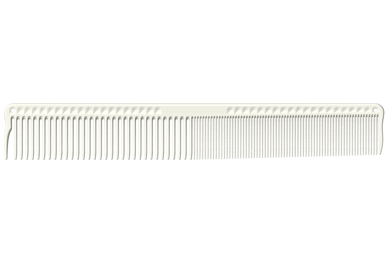 JRL Fine Cutting Comb 7.4" - White