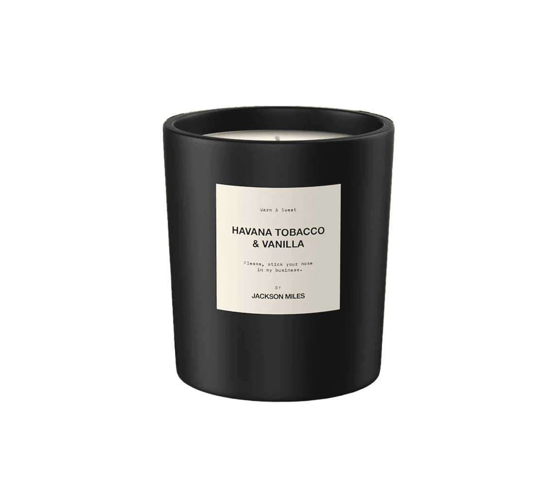 Jackson Miles Havana Tobacco and Vanilla 300ml Soy Wax Candle