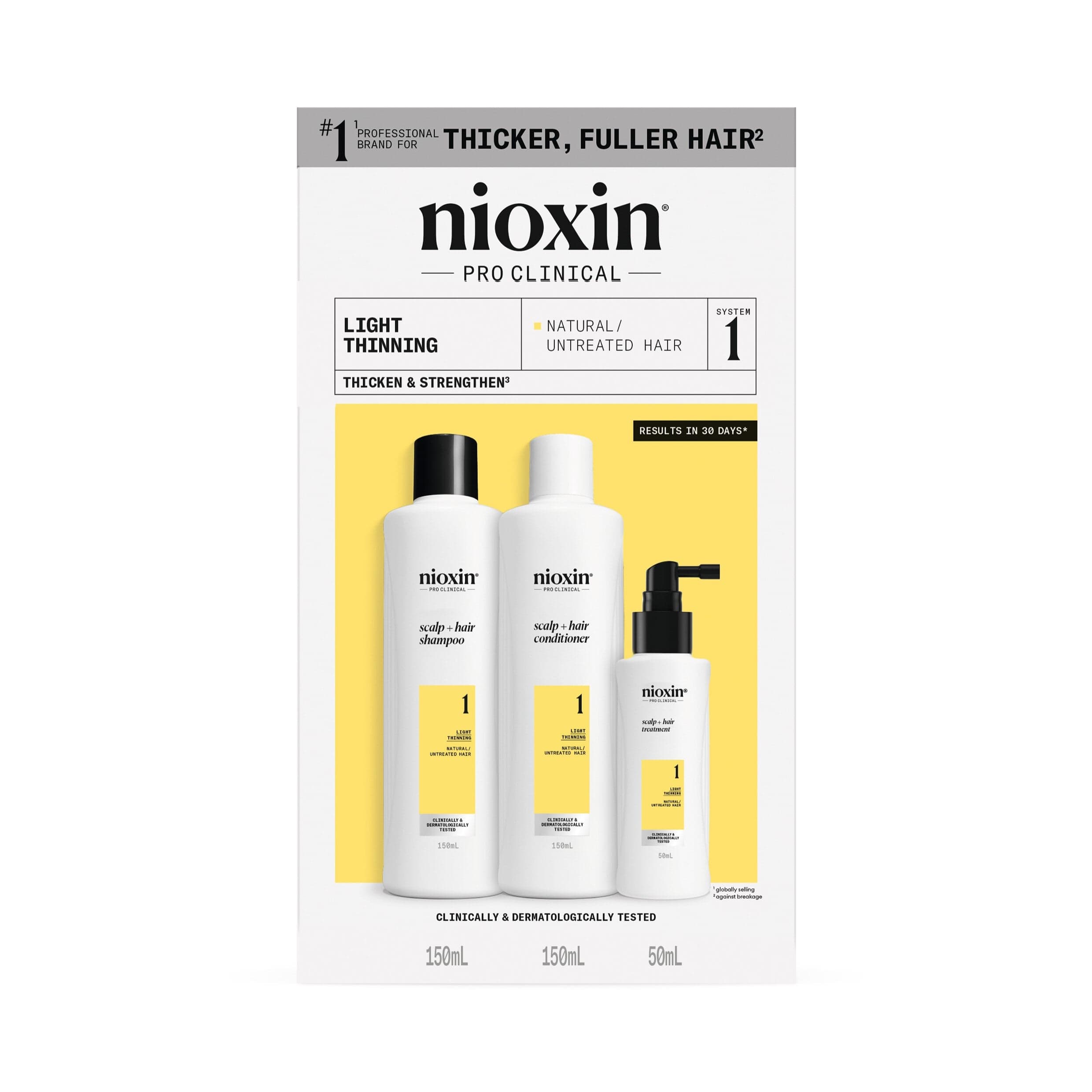 Nioxin Scalp + Hair Thickening System 1 Starter Trial Kit