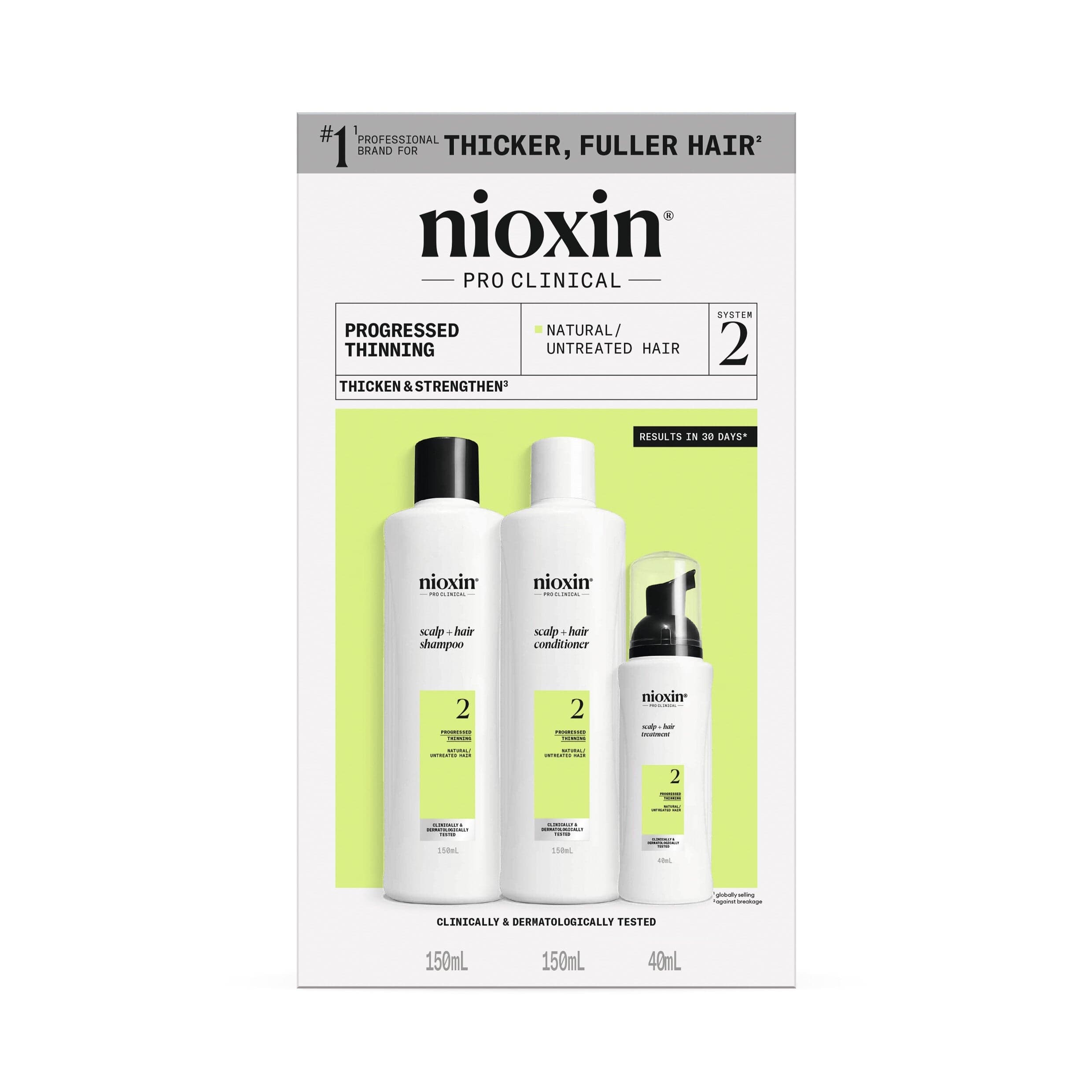 Nioxin Scalp + Hair Thickening System 2 Starter Trial Kit