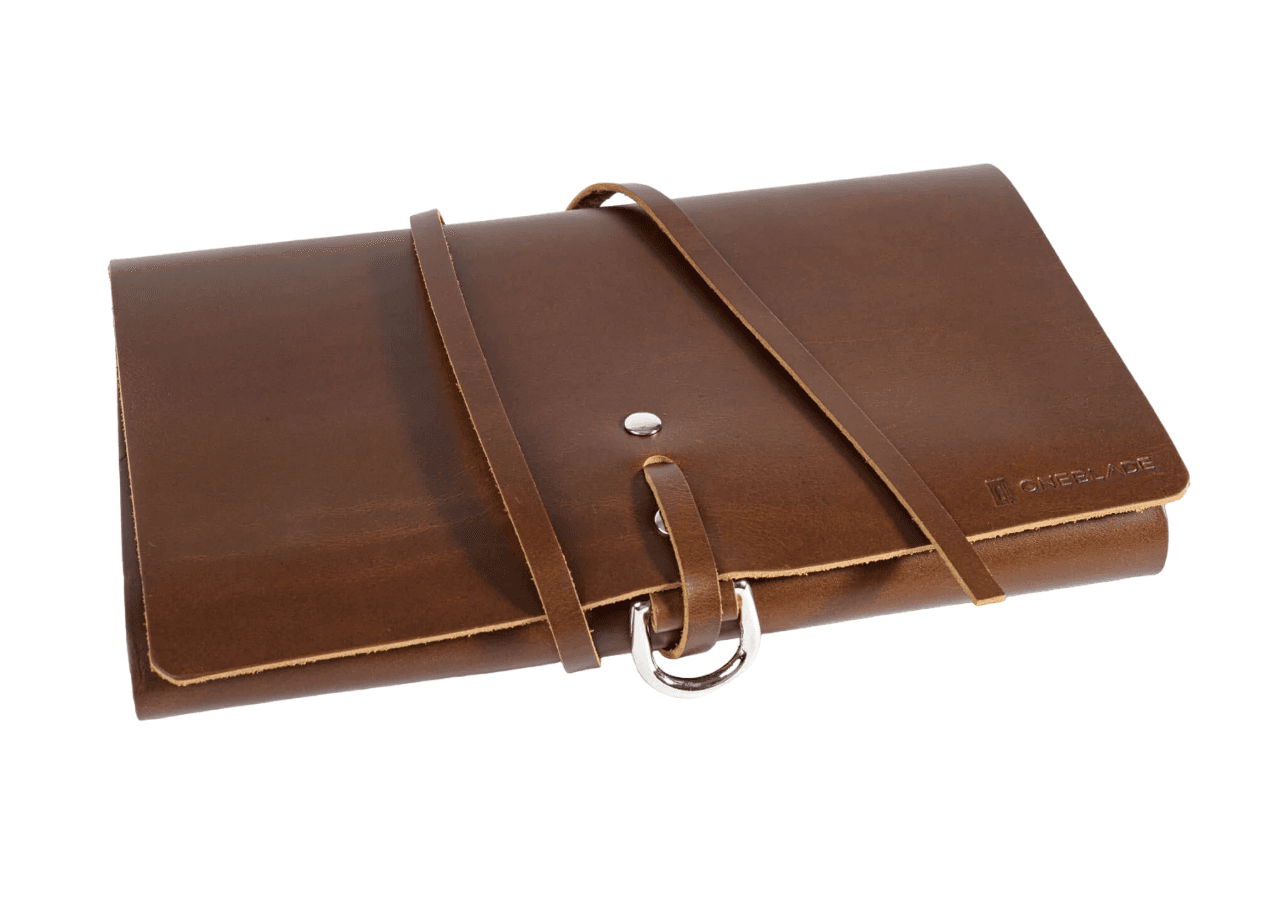 OneBlade Leather Dopp Kit - Brown