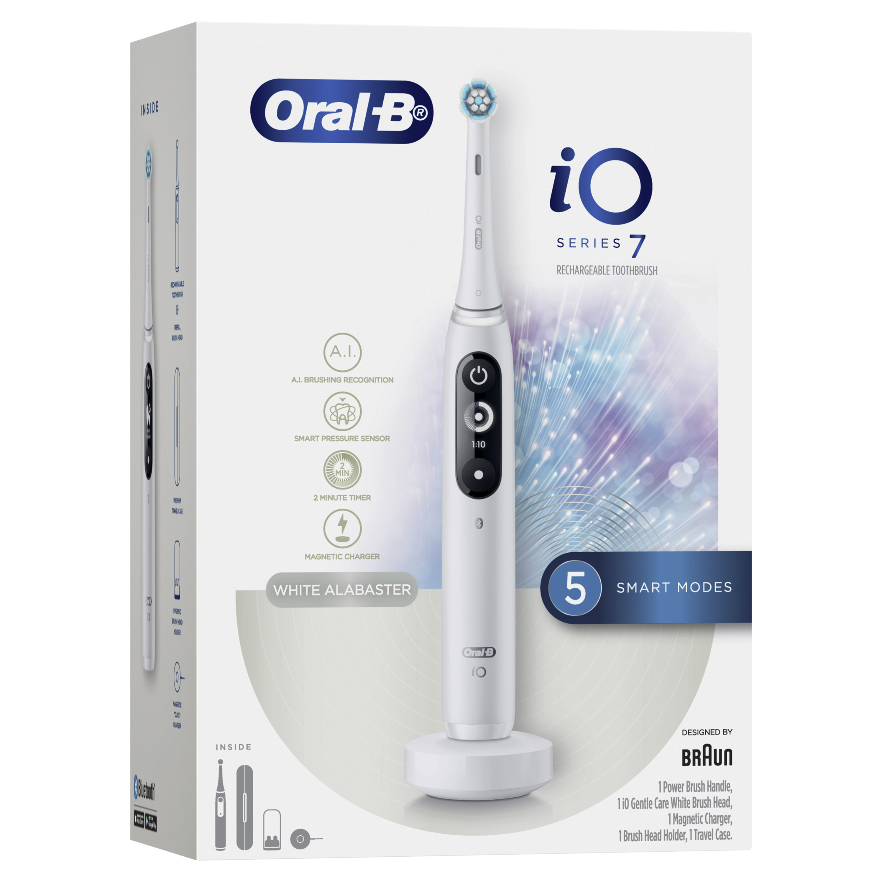 Oral-B iO Series 7 Electric Toothbrush + Travel Case  WHITE