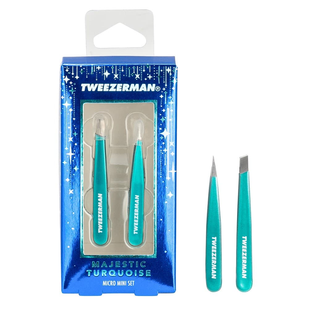 Tweezerman Micro Mini Tweezer Set Turquoise