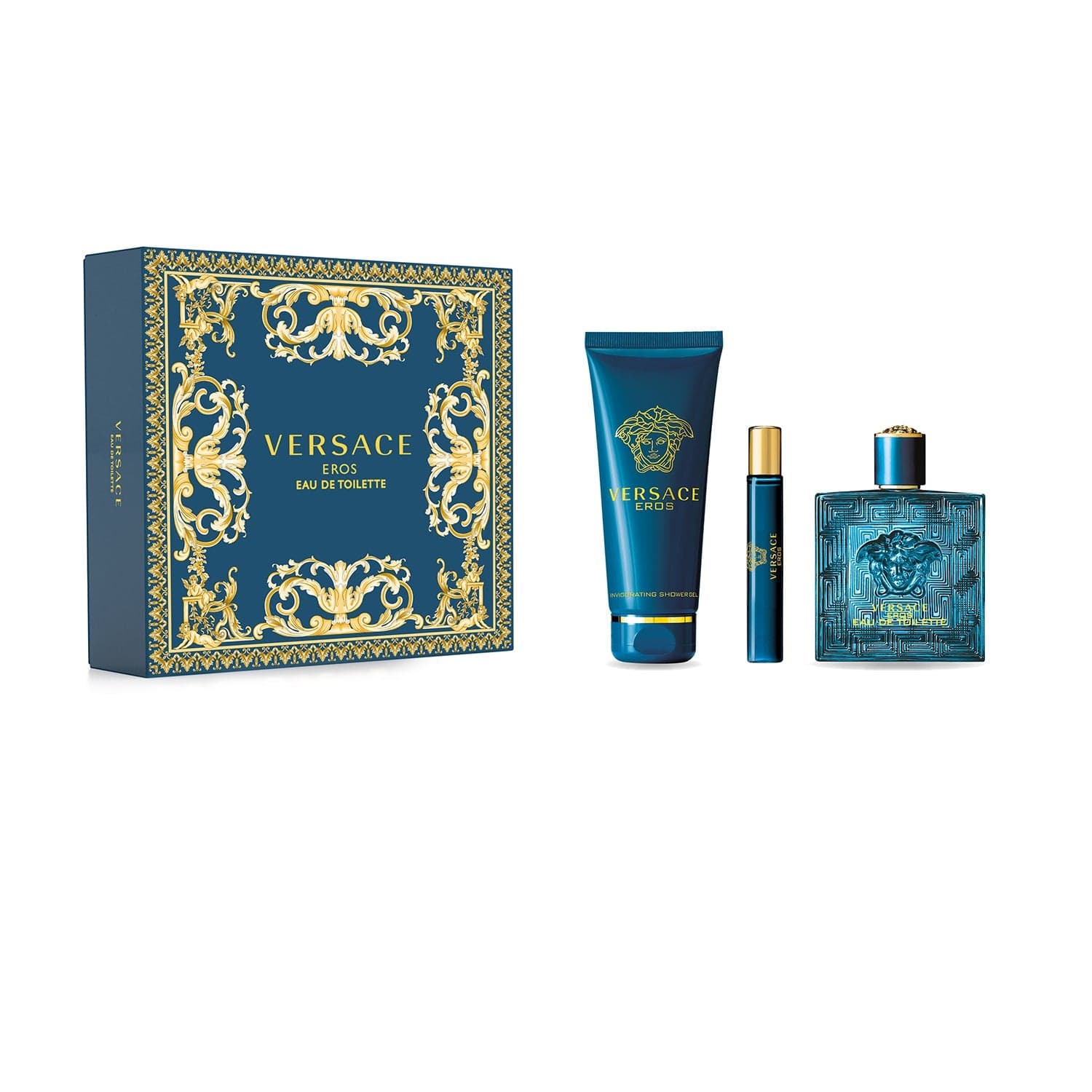 Versace Eros Pour Homme EDT 100ml 3 Piece Gift Set