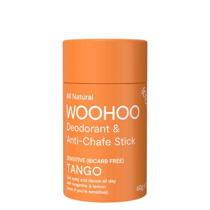 WOOHOO Deodorant & Anti-Chafe Stick Tango (Sensitive Bicarb Free) 60g