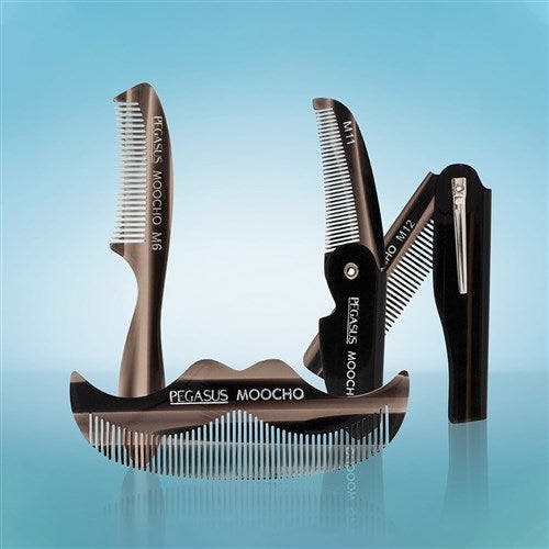 Pegasus M12 Beard & Moustache Folding Comb- Large